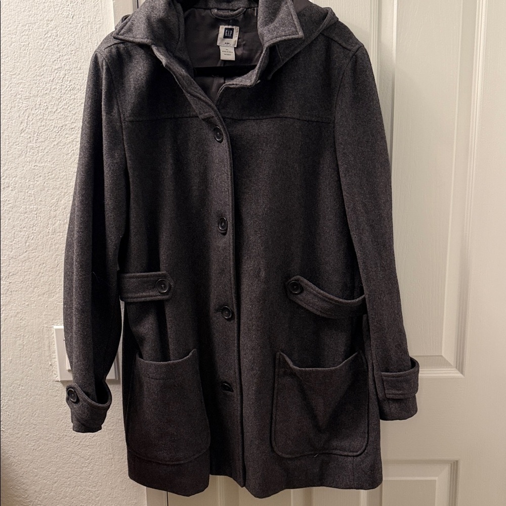 GAP Women's Charcoal Pea Coat